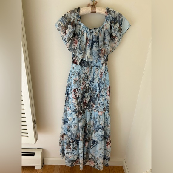 Baltic Born Amalfi Rose Chiffon Maxi Dress 
Size: Medium 
EUC (No Flaws) - Picture 11 of 16